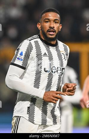 Cremona, Italien. 04. Januar 2023. Giovannii Zini Stadion, 04.01.23 Bremer (3 Juventus) während des Spiels der Serie A zwischen US Cremonese und dem FC Juventus im Giovanni Zini Stadion in Cremona, Italia Soccer (Cristiano Mazzi/SPP) Kredit: SPP Sport Press Photo. Alamy Live News Stockfoto