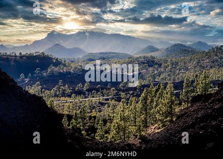 Atemberaubende Landschaft im El Teide Nationalpark Stockfoto