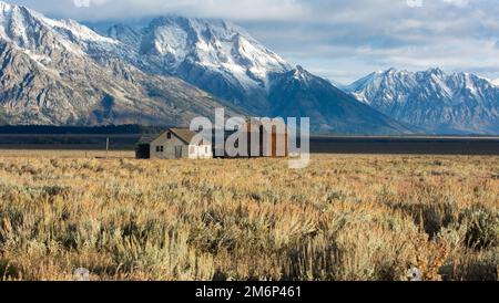 JACKSON, Wyoming/USA - 30. SEPTEMBER: Blick Mormon Zeile in der Nähe von Jackson, Wyoming am 30. September 2013 Stockfoto