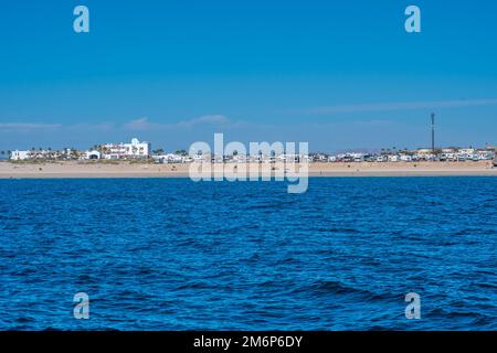 Ein Blick auf die Landschaft von Puerto Penasco, Mexiko Stockfoto