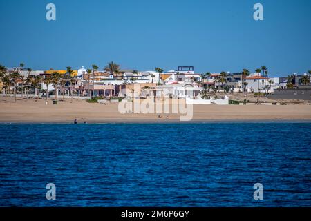 Ein Blick auf die Landschaft von Puerto Penasco, Mexiko Stockfoto