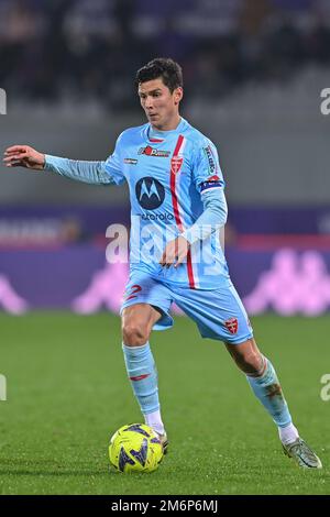 Florenz, Italien. 04. Januar 2023. Matteo Pessina (AC Monza) während des Spiels ACF Fiorentina gegen AC Monza, italienisches Fußballspiel Serie A in Florenz, Italien, Januar 04 2023 Kredit: Independent Photo Agency/Alamy Live News Stockfoto