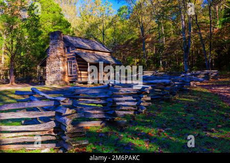 John Oliver Place im Great Smoky Mountains-Nationalpark, Tennessee Stockfoto