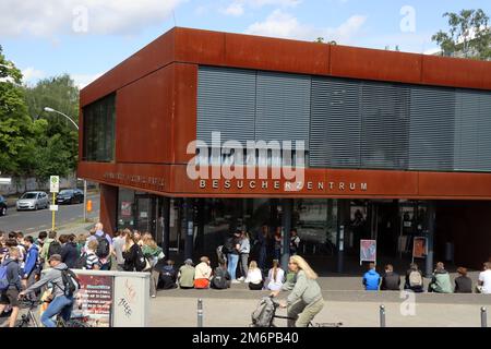 Besucherzentrum Berliner Mauer Stockfoto