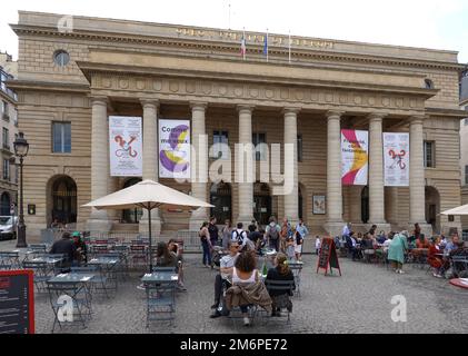 Frankreich, Paris, Blick auf das Odeon Theatre de l'Europe (Theatre de l'Odeon) im 6. Arrondissement von Paris Foto © Fabio Mazzarella/Sintesi/Alamy Stockfoto