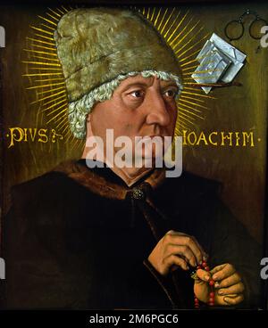 Porträt eines alten Mannes (Pius Joachim) Master of the Mornauer Portrait 1475 Deutschland Stockfoto