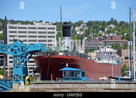 Panorama am Lake Superior in der Stadt Duluth, Minnesota Stockfoto