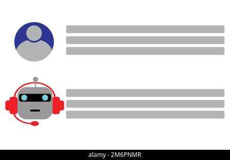 Chat-gpt-Arbeitsmethode und Szenario mit Protokoll- und Chat-gpt-Symbol. Stock Vektor