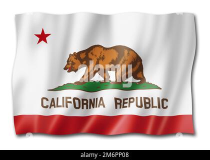 Kalifornische Flagge, USA Stockfoto