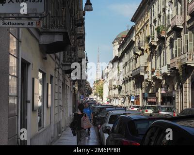 TURIN, ITALIEN - CA. OKTOBER 2022: Das Mole Antonelliana-Gebäude Stockfoto