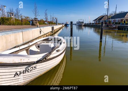 Hafen Wustrow Ostsee Stockfoto