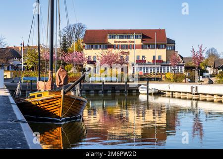 Hafen Wustrow Ostsee Stockfoto