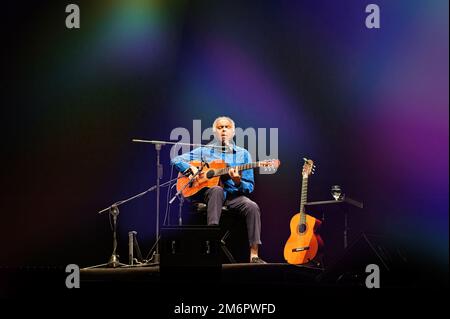 7. nov. 2014 - Padova, Italien: Gilberto Gil in Akustikkonzert im Gran Teatro Geox Padova, Italien Stockfoto