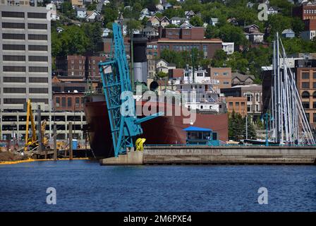 Panorama am Lake Superior in der Stadt Duluth, Minnesota Stockfoto