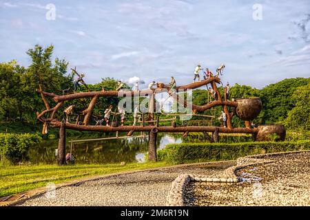 Ban Pa Tueng, Thailand. 18. Mai 2022. PA Tueng Hot Springs, auch bekannt als Huao hin Fon Hot Spring, befindet sich in Ban Pa Tueng. Stockfoto