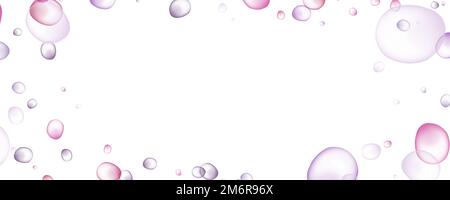 Abstrakte flüssige Kunst mit alkoholischer Tinte, kintugi purpurrote Pfade, Venen, Rosa und Blautöne, Hintergrundtapete Stockfoto
