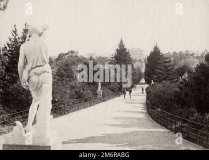 Oldtimer-Foto aus dem 19. Jahrhundert: Fitzroy Gardens, Melbourne, Australien Stockfoto