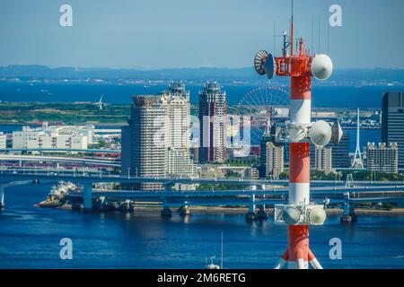 Skyline von Tokio vom World Trade Center aus gesehen (Seaside top) Stockfoto