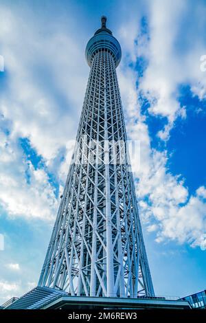 Himmel von Tokyo Sky Tree und schönes Wetter Stockfoto