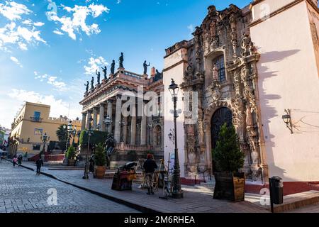 Teatro Juarez, UNESCO-Weltkulturerbe Guanajuato, Mexiko Stockfoto