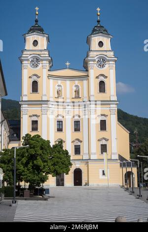 St. Michael Basilika am Mondsee bei Salzburg Österreich Stockfoto