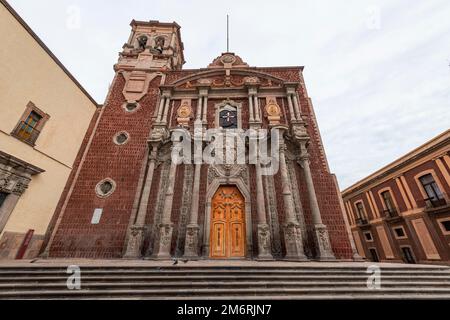 Catedral de San Felipe Neri, UNESCO-Weltkulturerbe Queretaro, Mexiko Stockfoto