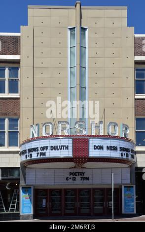 Historisches Kino in der Innenstadt von Duluth, Minnesota Stockfoto
