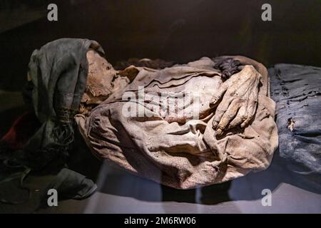 Museum der Mumien, UNESCO-Weltkulturerbe Guanajuato, Mexiko Stockfoto