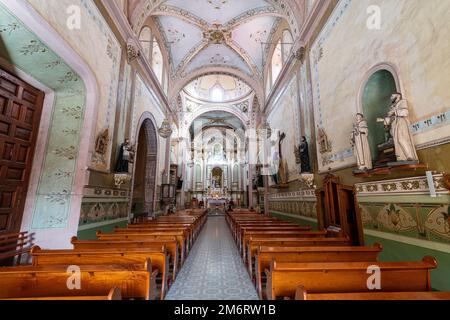 Parroquia de Santiago, UNESCO-Weltkulturerbe Queretaro, Mexiko Stockfoto