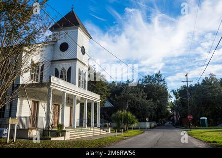 Historische Kirche in Beaufort, South Carolina, USA Stockfoto