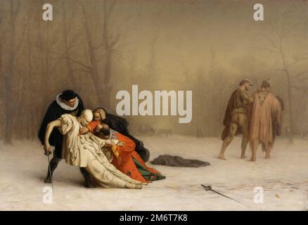 Jean-Léon Gérôme - das Duell nach der Masquerade - 1857 Stockfoto