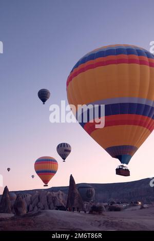 Ballons in Kappadokien Stockfoto