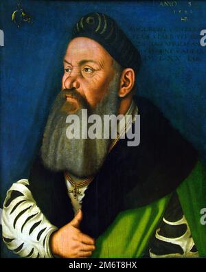 Adelberg III. Von Hans Baldung Gemälde von Adelberg III., Adelberg III., Adliger aus Basel, von Hans Baldung Grien 1484-1545 Deutschland 15. Jahrhundert Stockfoto