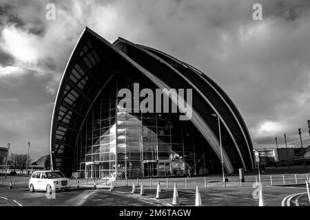 Finnieston Crane, Clyde Arc, OVO Hydro, SEC Armadillo Glasgow 2023. Stockfoto