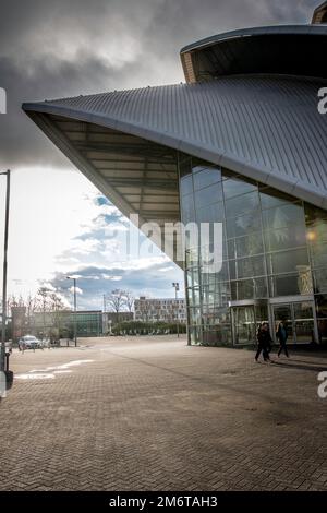 Finnieston Crane, Clyde Arc, OVO Hydro, SEC Armadillo Glasgow 2023. Stockfoto