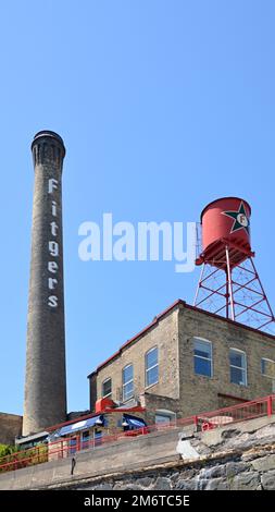 Historisches Gebäude am Lake Superior in der Stadt Duluth, Minnesota Stockfoto