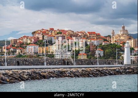 Stadtbild von Porto Maurizio Stockfoto