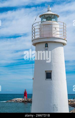 Leuchtturm in Porto Maurizio Stockfoto