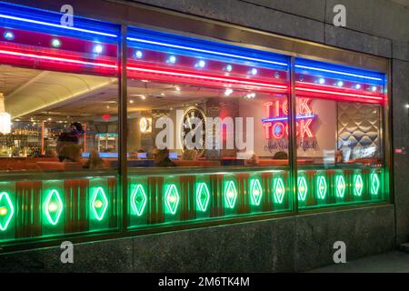 Tick Tock Diner in Midtown Manhattan New York City Stockfoto