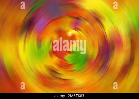 Der Herbst hinterlässt Unschärfe-Effekte Stockfoto