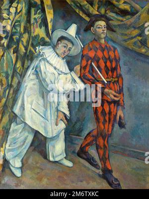 Mardi Gras (Pierrot et Arlequin), gemalt 1888 vom französischen Impressionisten Paul Cézanne Stockfoto