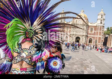 Mexiko-Stadt, Tag der Jungfrau von Guadalupe Pilgerpilger, Basilika unserer Lieben Frau von Guadalupe Basilika Santa Maria de Guadalupe Insigne Stockfoto