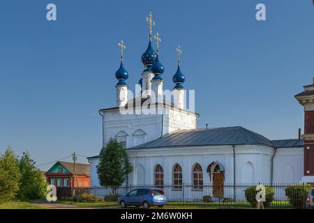 Kirche der Fürsprache der Heiligen Mutter Gottes in Jurjew-Polsky, Russland Stockfoto