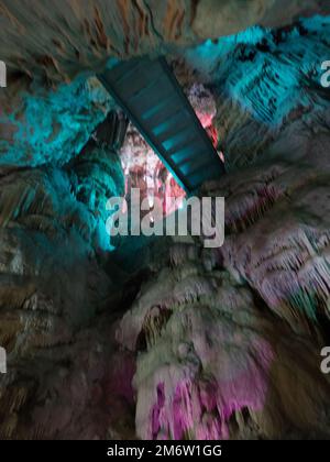 Grotte Saint Michel, Gibraltar, Angleterre Stockfoto