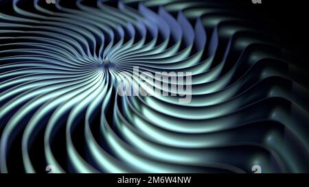 Abstraktes Metallwirbel Stockfoto