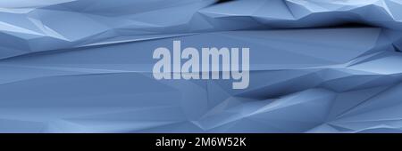 Blaues Banner mit niedrigem Polyhintergrund Stockfoto