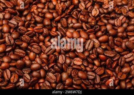 Geröstete Kaffeebohnen Still Life Stockfoto