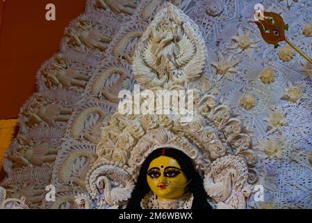 göttin durga-Idol während des Puja-Karnevals in indien Stockfoto