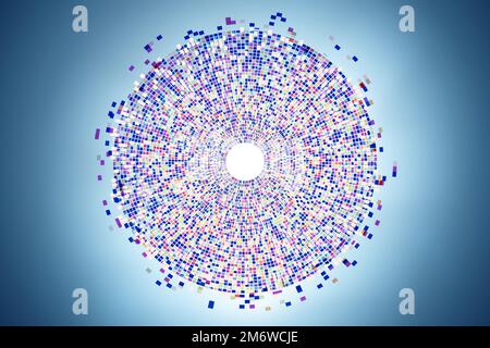 Darstellung des Genomdatencodes Stockfoto