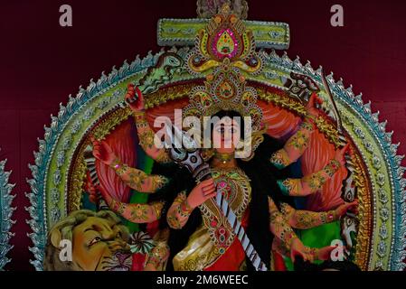 devi durga Göttin Idol beim durga Puja Festival Stockfoto